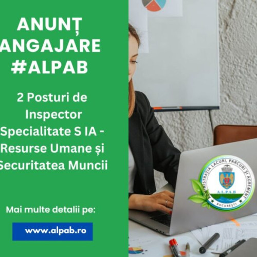 Administratia Lacuri, Parcuri si Agrement Bucuresti angajează specialiști în resurse umane