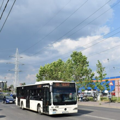 Liniile 103 și N109 vor circula pe trasee deviate din 31 august 2024