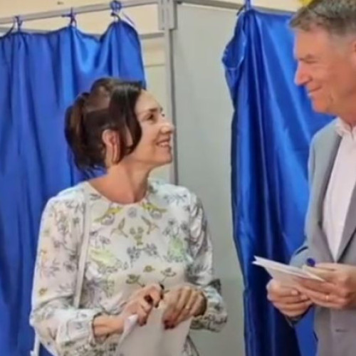 Klaus Iohannis votat la Sibiu, subliniind importanța continuării parcursului european