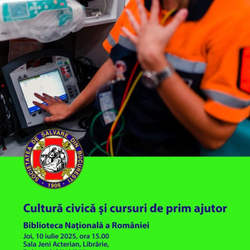 Biblioteca Națională demarează programul ‘Cultură civică și cursuri de prim ajutor’