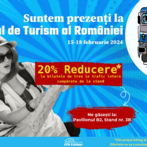 CFR oferă reducere de 20% pentru biletele de tren la Târgul de Turism ROMEXPO