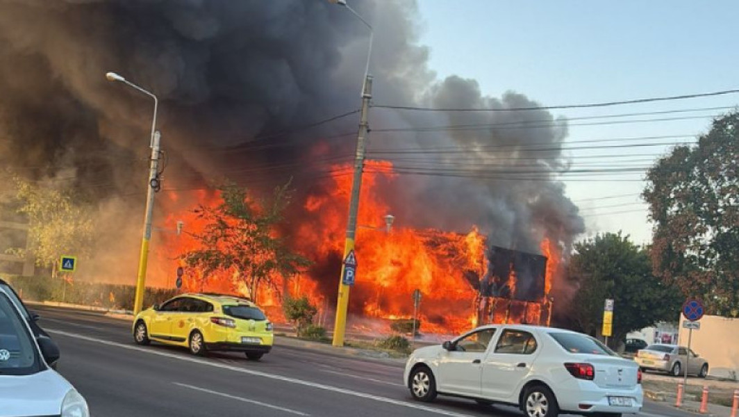Incendiu major la fostul Club Bellagio din Mamaia