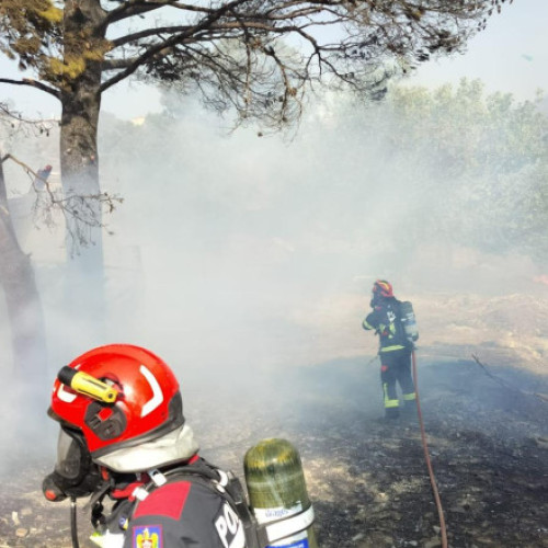 Pompierii români intervin în Grecia pentru stingerea unui incendiu de vegetație