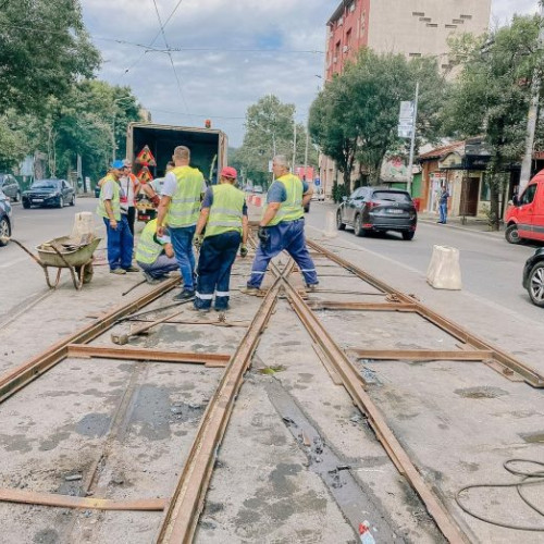 Lucrări de modernizare pentru linia tramvaiului 5 încep lunea