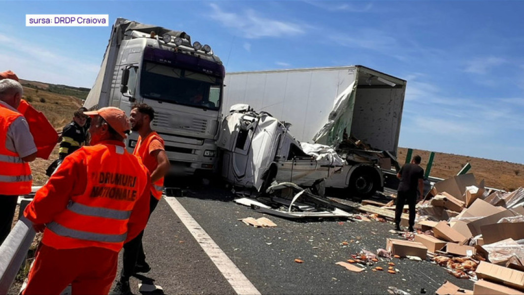accident rutier pe drumul expres craiova-pitesti
