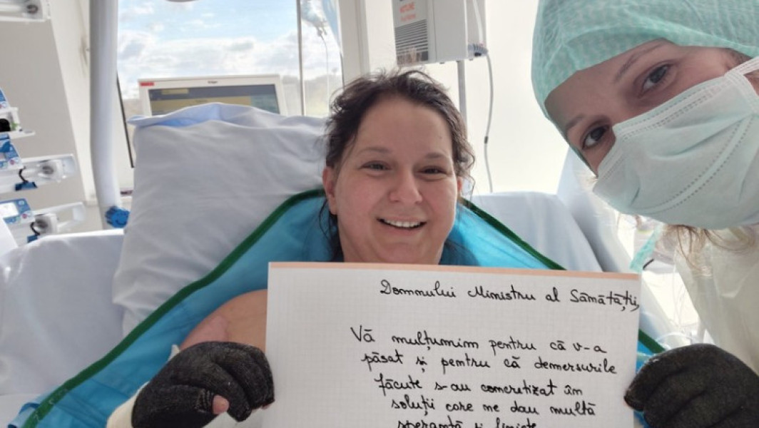 ministerul sănătății va suporta tratamentul Laviniei Vlad, pacientă cu arsuri grave în urma unei explozii