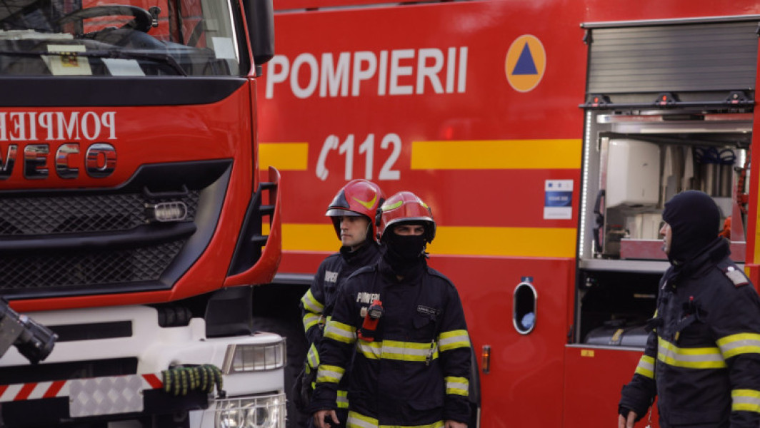 Incendiu la locomotiva în Gara Palas, Constanța