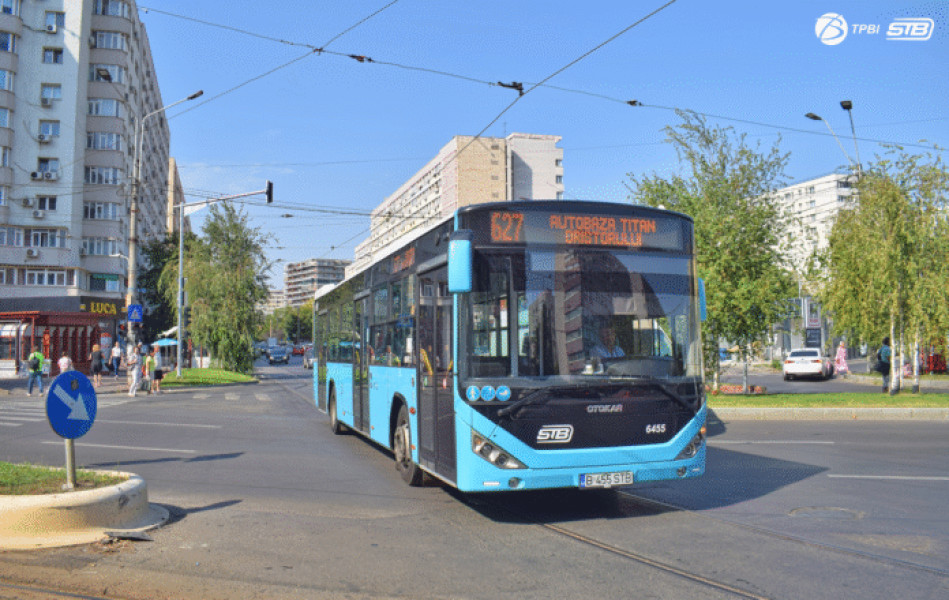 Autobuzele liniei 627 vor opri în stația Piața Râmnicu Sărat