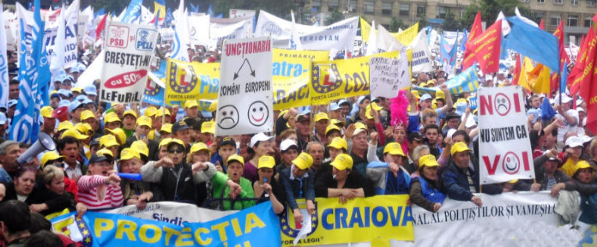 Protest în București al sindicatelor din administrația publică locală