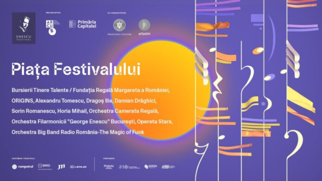 Evenimente gratuite de muzică clasică în Piața Festivalului George Enescu, 17-21 septembrie