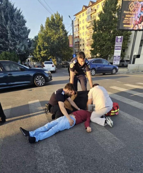 Jandarmi din Ilfov au acordat primul ajutor unei persoane căzute pe o trecere de pietoni