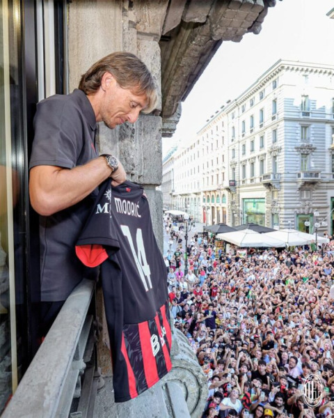 Luka Modric a marcat primul său gol pentru AC Milan, în Serie A