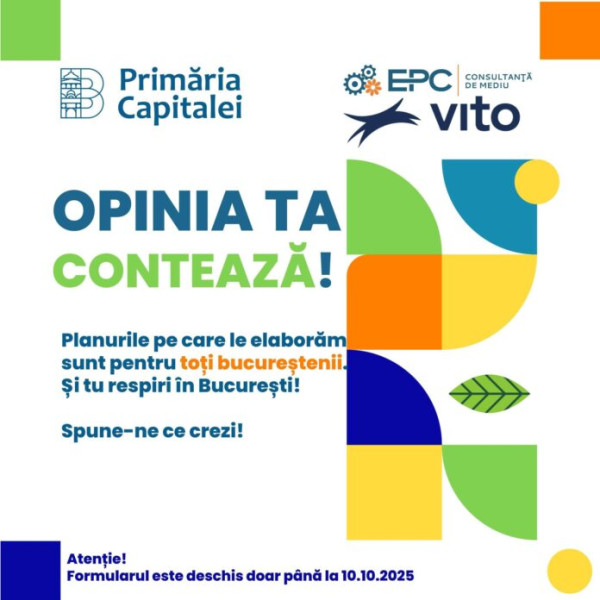 Lucian Judele îndeamnă bucureștenii să completeze chestionarul despre calitatea aerului