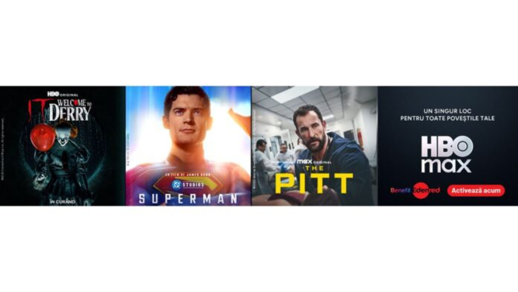 Abonamente HBO Max disponibile prin platforma Edenred Benefit în România