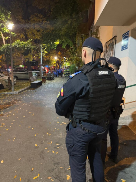 Jandarmii vor menține ordinea și securitatea în zona exploziei din Sector 5 pe timpul nopții