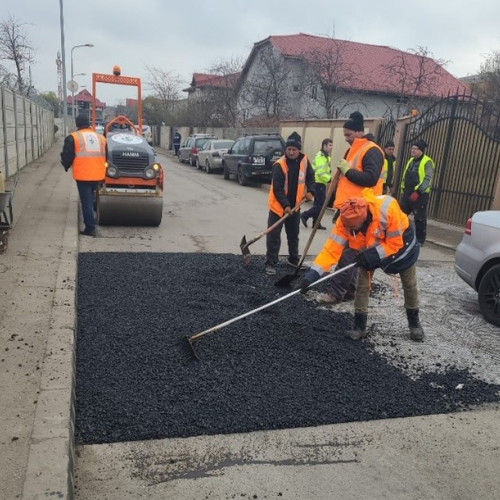 Lucrările de reparații locale continuă în Sectorul 5, echipa Infrastructură 5 este mobilizată pentru a răspunde rapid solicitațiilor cetățenilor