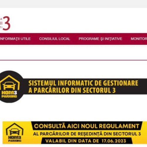 Aplicația de gestionare a parcărilor din Sectorul 3, nefuncțională vineri pentru a fi îmbunătățită