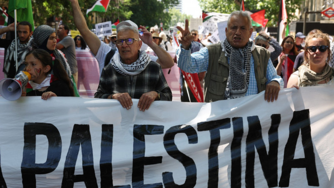 Proteste pro-palestiniene în Madrid pentru încetarea focului în Fâșia Gaza. Mii de spanioli solicită clarificarea relațiilor cu Israel.