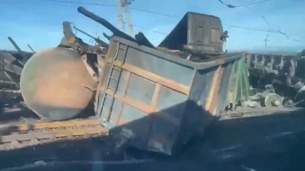 Tren de marfă deraiat în sud-vestul Rusiei pe ruta spre arsenalul de rachete și artilerie după intervenția unor persoane neautorizate