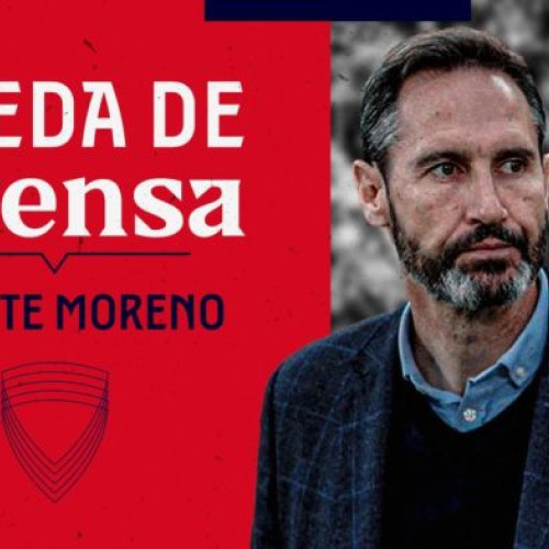 Vicente Moreno devine noul antrenor al echipei de fotbal Osasuna