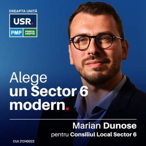 Marian Dunose, candidat ADU la Consiliul Local Sector 6 pentru un mediu sănătos și modern pentru copiii noștri